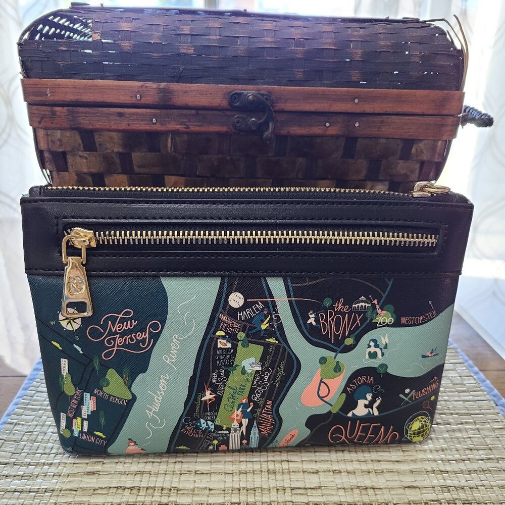 Spartina 449 New York City Scout Clutch Black Multicolor